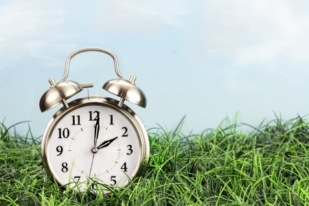 Clock on Grass