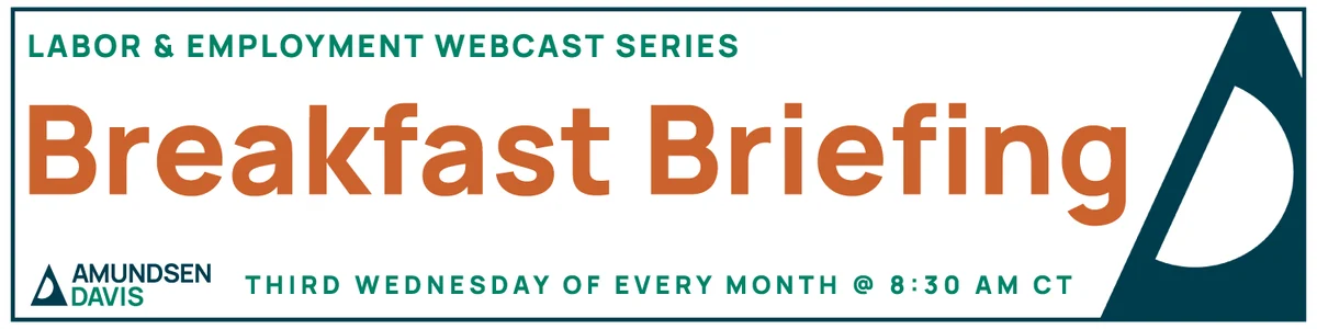 Amundsen Davis Breakfast Briefing Webcast Banner