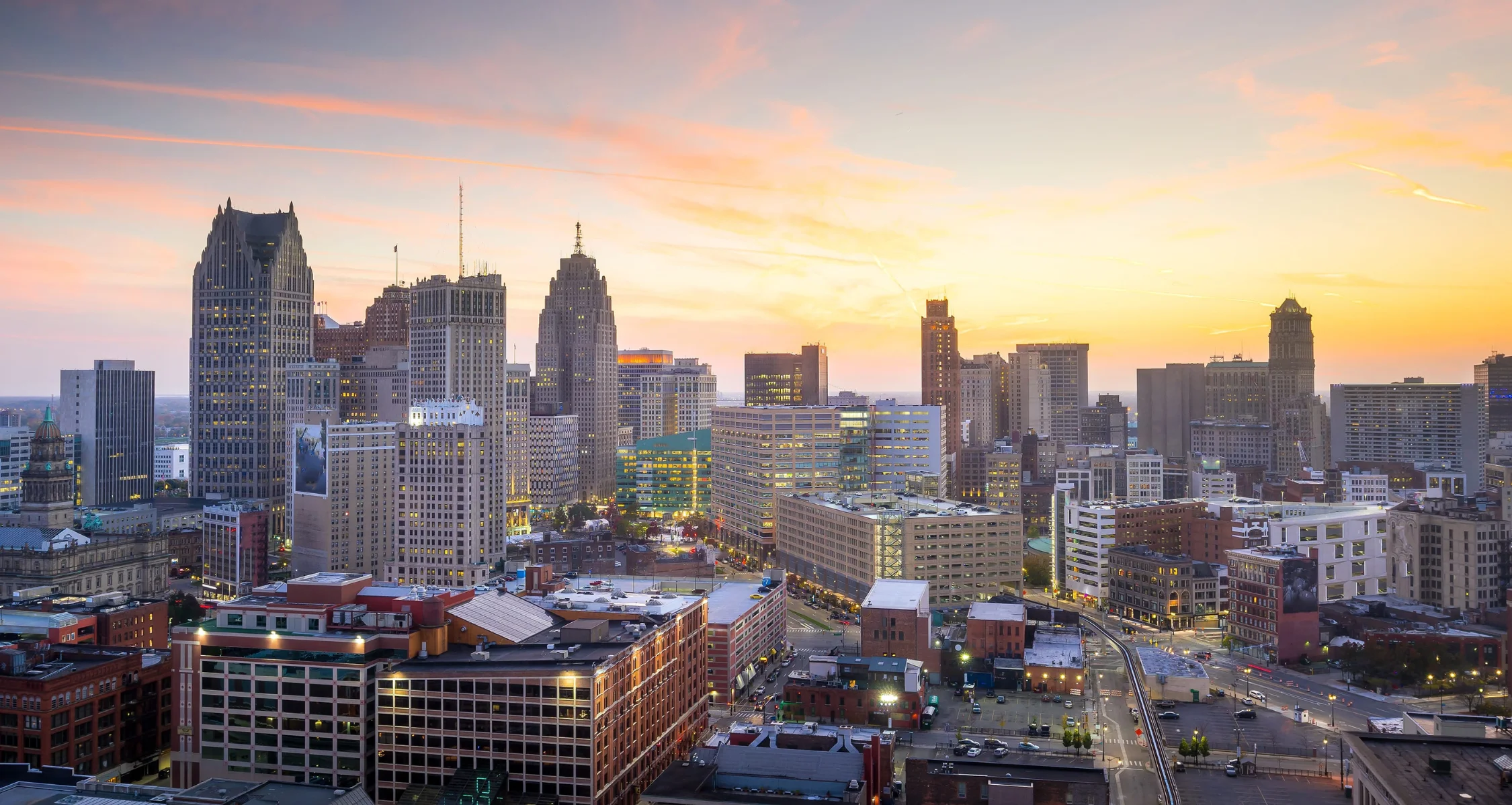 Detroit, MI Background Image